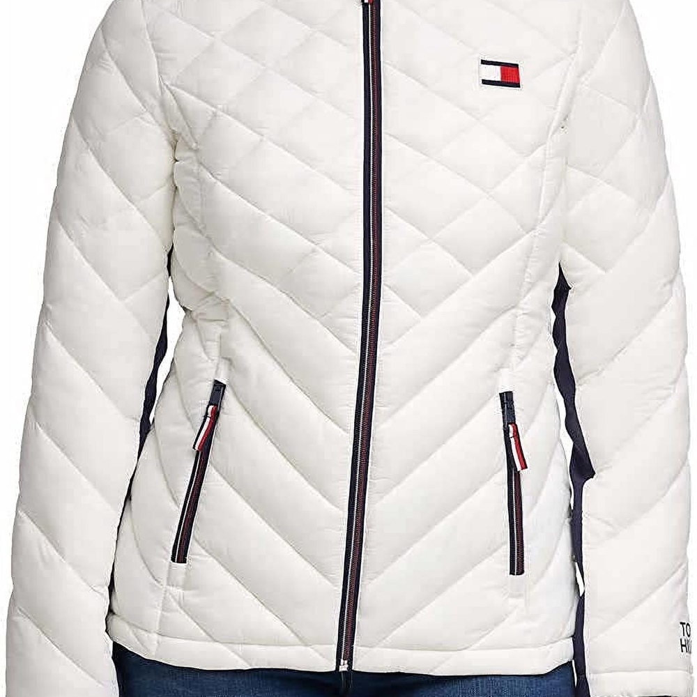 Tommy Hilfiger Women's White Quilted Jacket